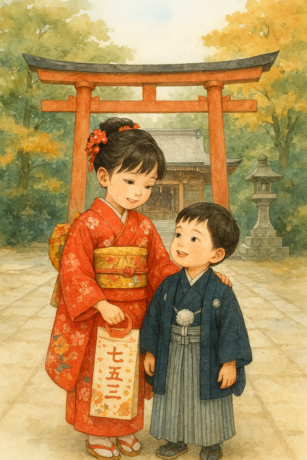 もうすぐ七五三お祝いですね。