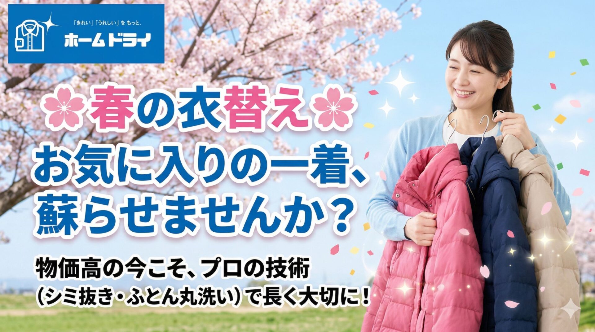 お得に春の衣替え